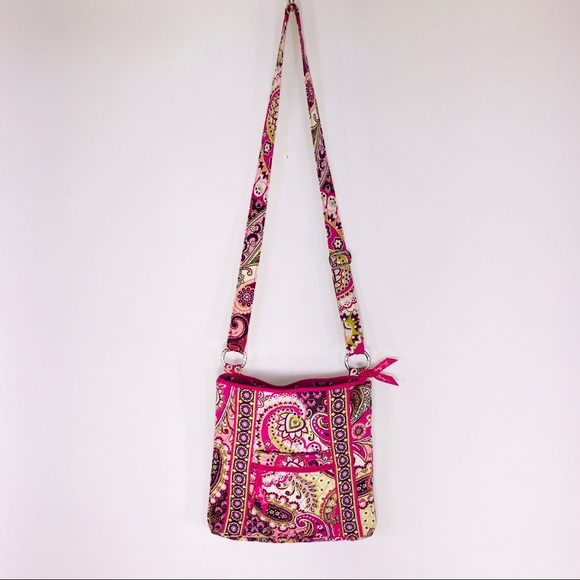 Vera Bradley Hipster Crossbody Very Berry Paisley - Picture 6 of 7